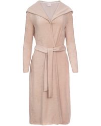 Oh!Zuza - Neutrals Cotton Terry Hooded Robe - Lyst