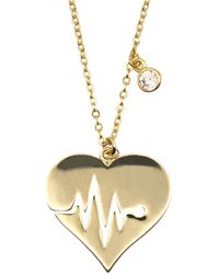 VicStoneNYC Fine Jewelry - Heart Beat With Lab Grown Diamond Necklace - Lyst