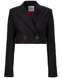Lita Couture - Cropped Wool Blazer In - Lyst