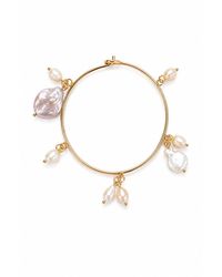 Saachi - Freshwater Pearl Charm Bracelet - Lyst