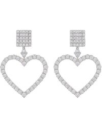 Maison De Gala - Open Heart Statement Earrings - Lyst
