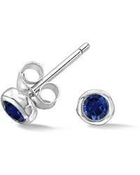 Dower & Hall - Sapphire Dewdrop Studs - Lyst