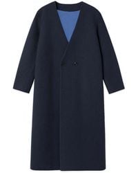 Éclectique - Collarless Long Coat - Lyst