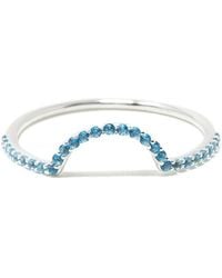 NASI SILVER - Ora Half Eternity Ring- Topaz - Lyst