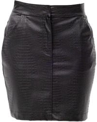Maison Bogomil - Faux Leather Mini Skirt - Lyst