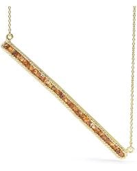 German Kabirski - Lithos Plated Necklace With Raw Spessartine Garnet - Lyst