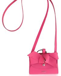 Aéhee New York - Bow Card Holder Wallet With Shoulder Strap - Lyst
