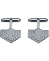 Edge Only - Abstract Hexagon Cufflinks Sterling - Lyst