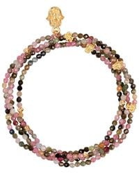 Karma and Luck - Peace And Protection Tourmaline Wrap Bracelet - Lyst