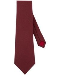 LE COLONEL - Cabernet Italian Wool Tie - Lyst