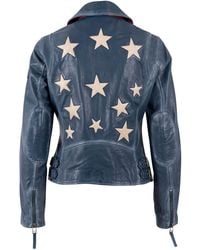 Mauritius - Star Lambskin Leather Jacket Christy Americana - Lyst