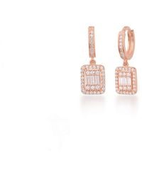BY EDA DOGAN - Cushion Cut Diamond Bridal Earring - Lyst