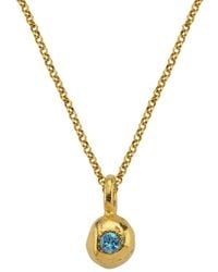 ASSUWA - Aegea Aquamarine Necklace - Lyst