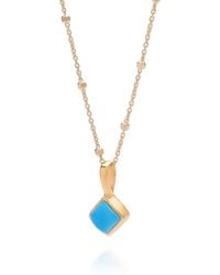 Nellou Jewellery - Diamond Birthstone Necklace December Plated Sterling - Lyst