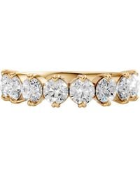Aya Fine Jewelry - Round Timeless 8 Stone Lab Diamond Ring Anniversary Band - Lyst