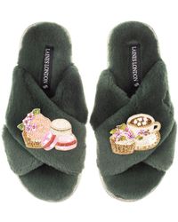 Laines London - Classic Laines Slippers With Mother's Day Macaroon Brooches - Lyst