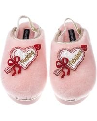 Laines London - Flatform Cloud Slippers With Fucking Fabulous Hearts Brooches - Lyst