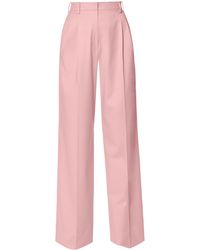 AGGI by HALEWSKI - Gwen Rosewater High Waisted Wide Trousers - Lyst