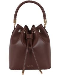 Saonara Brand - Bucket Bag Chocolat Leather - Lyst