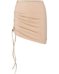 Pcfg - Neutrals Free Heaven Super Mini Skirt Warm Taupe - Lyst
