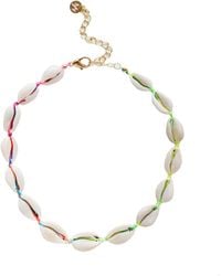 Adriana Pappas Designs - Mini Natural Shell Choker On Colored Cord - Lyst