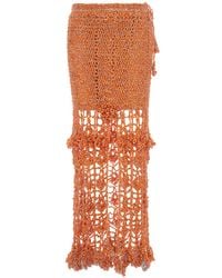 Andreeva - Chrysanthemum Handmade Crochet Skirt - Lyst