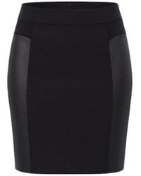 Conquista - Faux Leather Mini Skirt - Lyst
