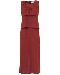 Julia Allert - Summer Crinkled Sleeveless Top & Long Skirt Set - Lyst