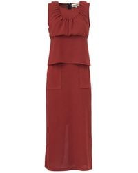 Julia Allert - Summer Crinkled Sleeveless Top & Long Skirt Two-Piece Set - Lyst