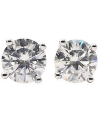 Harfi - Diamond Moissanite Crystal Sterling Earrings - Lyst
