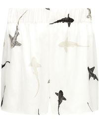 Lily Rou - Silk Mara Relaxed Shorts - Lyst