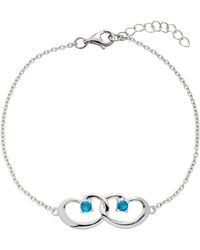 Belinda Jewelz - Swiss Interlocked Hearts Bracelet - Lyst