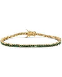 SHYMI - Classic Two Mm Emerald Tennis Bracelet - Lyst