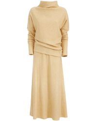 Julia Allert - Rib Knit Suit Asymmetric Blouse & Basik Skirt - Lyst