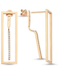 Ecce | Artisan Diamonds - 14Ct Solid Convertible Interlocking Diamond Earring - Lyst