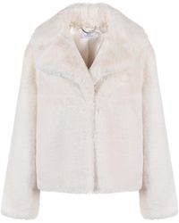 ISSY LONDON - Neutrals Loren Jacket Vegan Luxe Soft Faux Fur Cream - Lyst