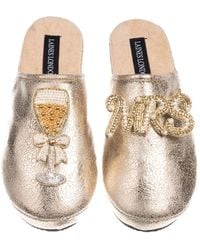 Laines London - Softie Slippers With Wedding Champers & Mrs Brooches - Lyst
