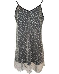 Any Old Iron - Neutrals Ivory Frost Beaded Short Dress - Lyst