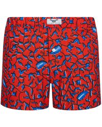 Ohema Ohene - Cotton African Print Boxer Shorts- Floral - Lyst