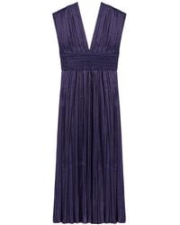 Nocturne - Sleeveless V-Neck Midi Dress - Lyst
