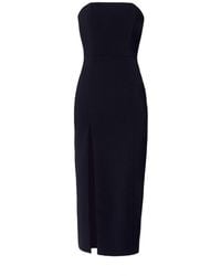 Nomi Fame - Mora Strapless Front Slit Corset Midi Dress - Lyst