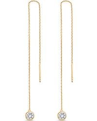 SALLY SKOUFIS - Minx Solitaire Drop With Made Diamonds - Lyst
