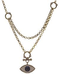 Bayemeyc - Caarina Evil Eye Necklace - Lyst