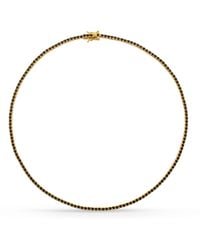 SALLY SKOUFIS - Flirtation Necklace With Made Cz Diamond Stimulant - Lyst