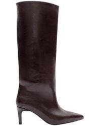 Prologue Shoes - Cassandra Burgundy Cilt High Heel Boot - Lyst
