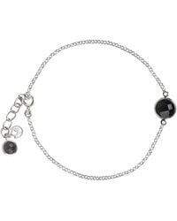 The Jewellery Store London - Onyx Chain Bracelet - Lyst