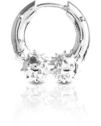 Kasun - Two Spikey Balls Hoop Earring – - Lyst