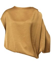 Helen Mcalinden - Berna Antique Brass Blouse - Lyst