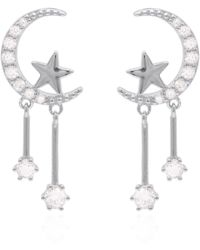 Luna Charles - Zoe Moon & Star Drop Earrings - Lyst