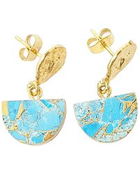 Harfi - Statement December Birthstone Earrings - Lyst